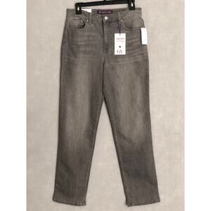 Gloria Vanderbilt Slimming Jeans Amanda Original Gray Women's Size 6 NEW